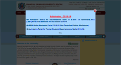 Desktop Screenshot of mdurohtak.ac.in