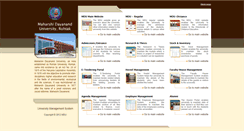 Desktop Screenshot of mdurohtak.net.in